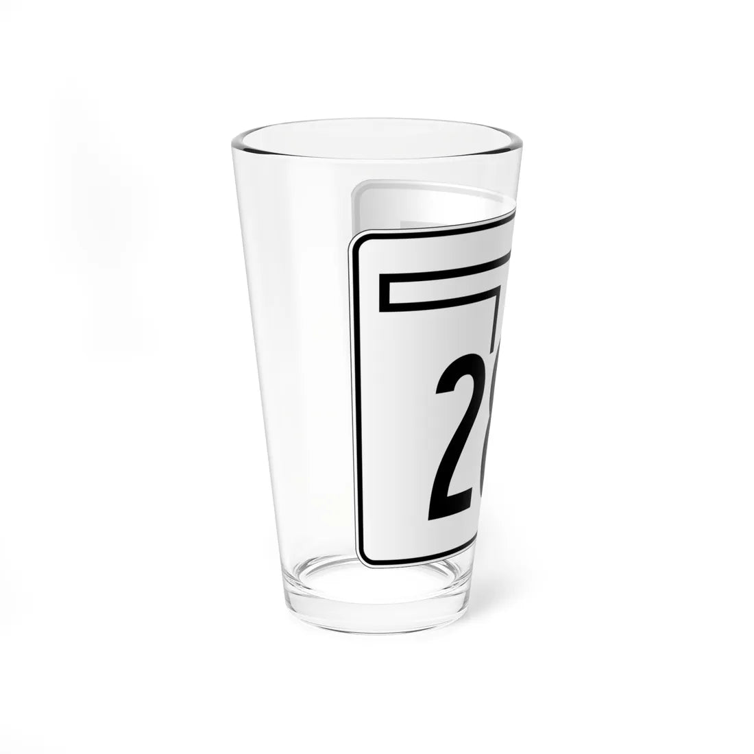 Oklahoma State Highway 28A (Oklahoma) (Road Sign) Pint Glss 16oz - Go Mug Yourself