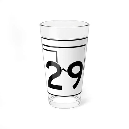 Oklahoma State Highway 29 (Oklahoma) (Road Sign) Pint Glass 16oz 16oz - Go Mug Yourself