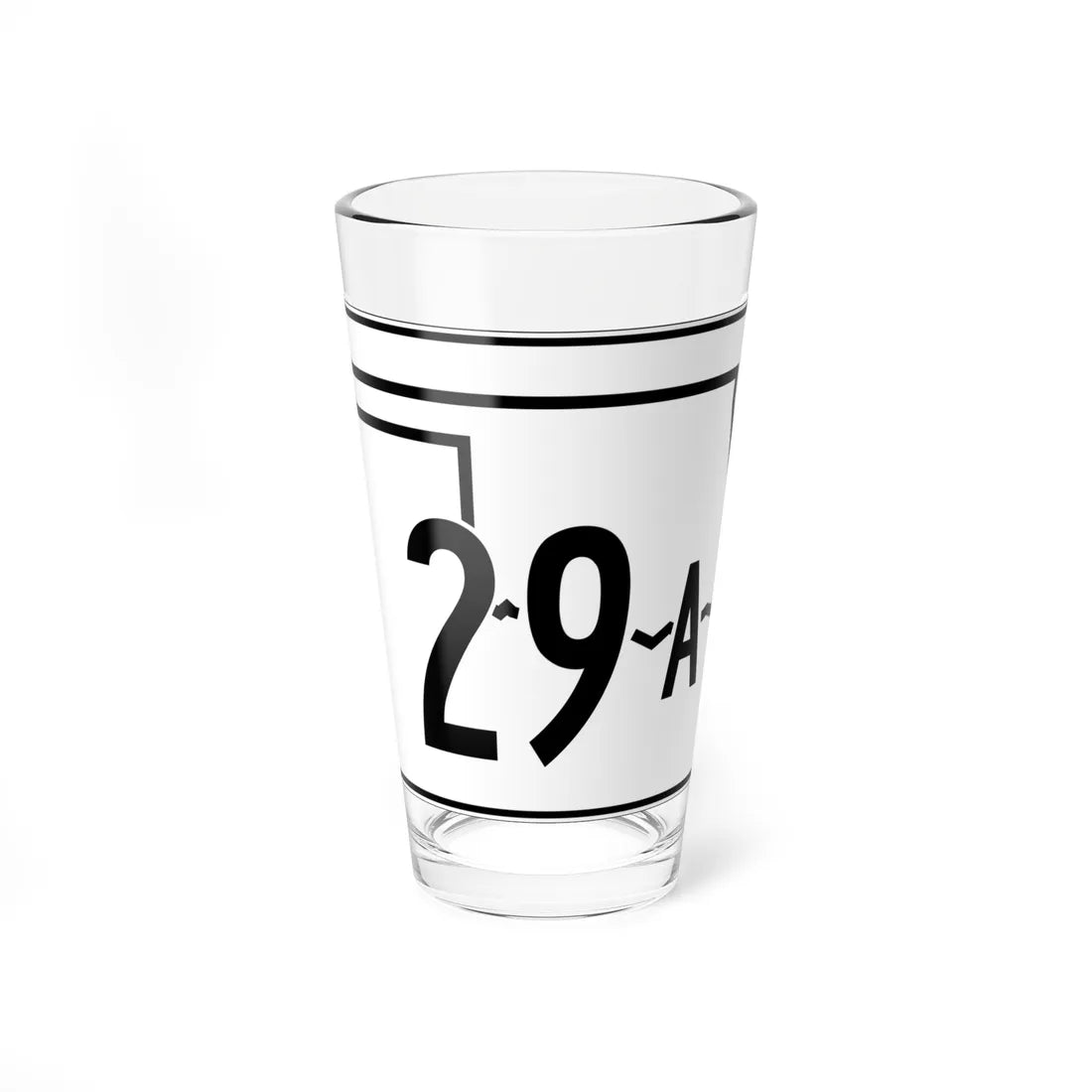 Oklahoma State Highway 29A (Oklahoma) (Road Sign) Pint Glss 16oz 16oz - Go Mug Yourself