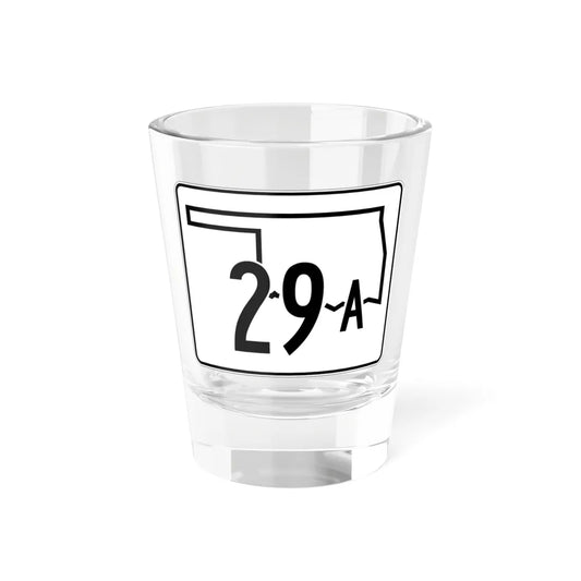 Oklahoma State Highway 29A (Oklahoma) (Road Sign) Shot Glass 1.5oz 1.5oz - Go Mug Yourself