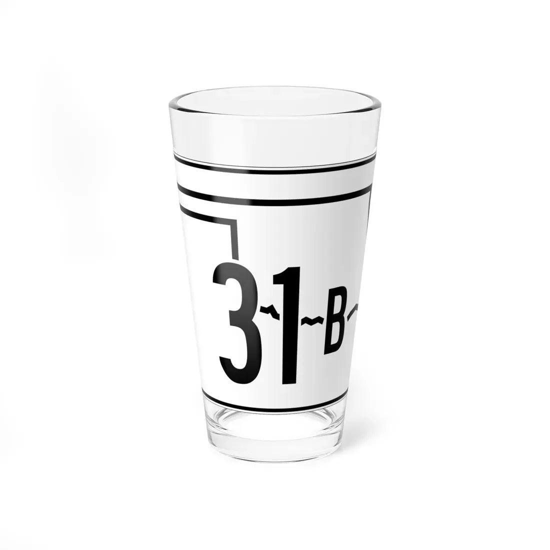 Oklahoma State Highway 31B (Oklahoma) (Road Sign) Pint Glass 16oz 16oz - Go Mug Yourself