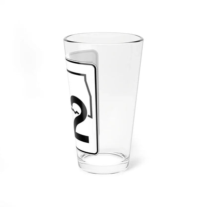 Oklahoma State Highway 32 (Oklahoma) (Road Sign) Pint Glass 16oz - Go Mug Yourself