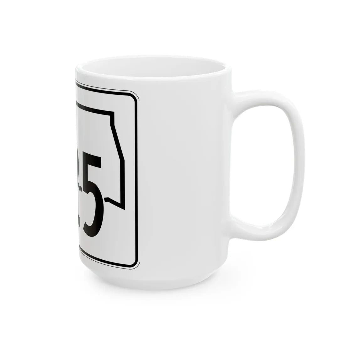 Oklahoma State Highway 325 (Oklahoma) (Road Sign) White Coffee Mug - Go Mug Yourself