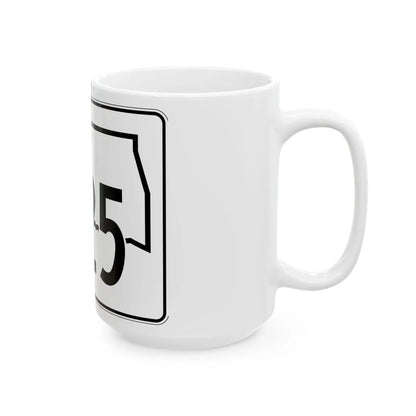 Oklahoma State Highway 325 (Oklahoma) (Road Sign) White Coffee Mug - Go Mug Yourself