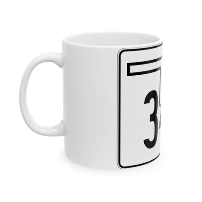 Oklahoma State Highway 344 (Oklahoma) (Road Sign) White Coffee Mug - Go Mug Yourself