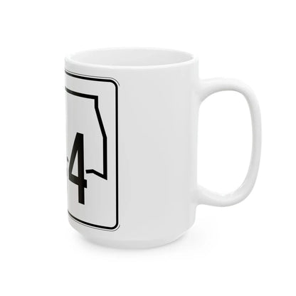 Oklahoma State Highway 344 (Oklahoma) (Road Sign) White Coffee Mug - Go Mug Yourself