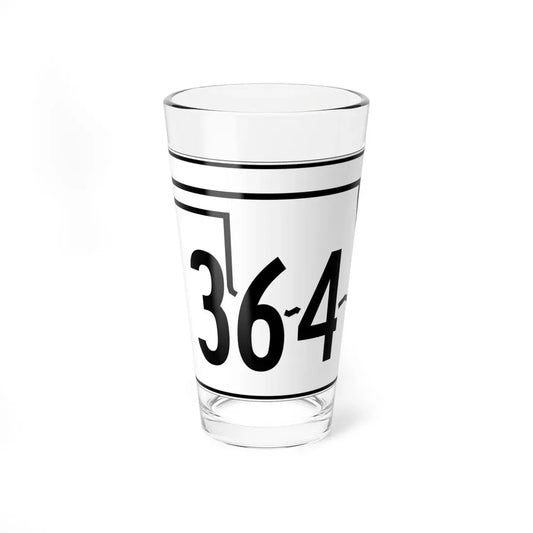 Oklahoma State Highway 364 (Oklahoma) (Road Sign) Pint Glass 16oz 16oz - Go Mug Yourself
