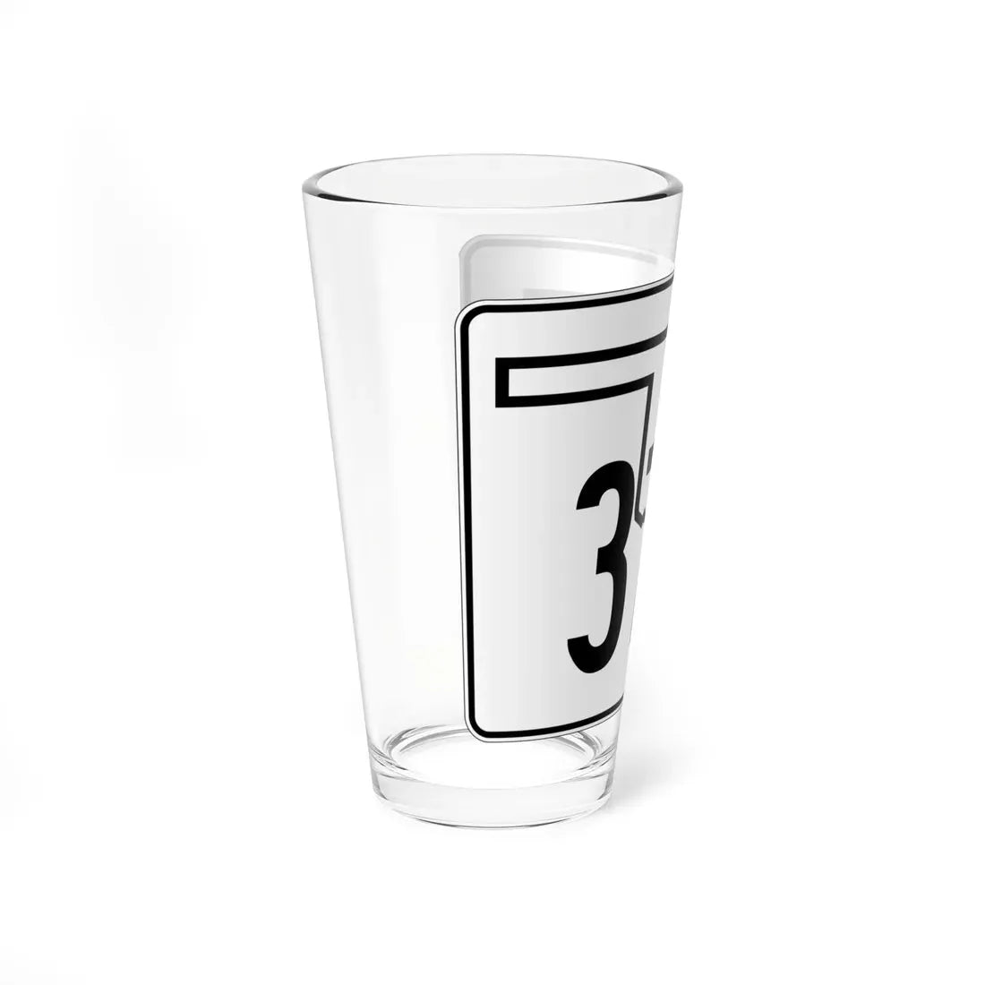 Oklahoma State Highway 375 (Oklahoma) (Road Sign) Pint Glass 16oz - Go Mug Yourself