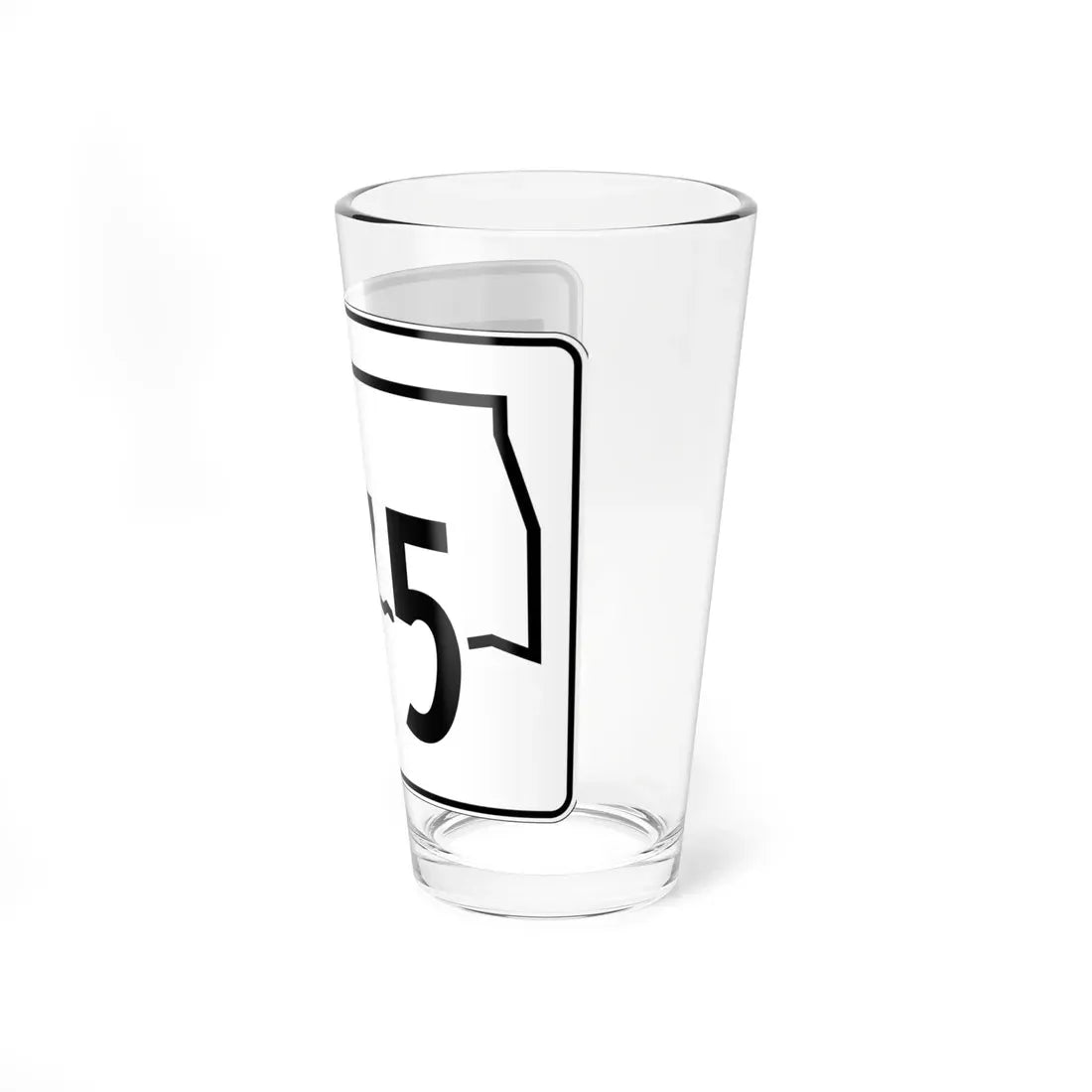 Oklahoma State Highway 375 (Oklahoma) (Road Sign) Pint Glass 16oz - Go Mug Yourself