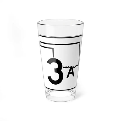 Oklahoma State Highway 3A (Oklahoma) (Road Sign) Pint Glss 16oz 16oz - Go Mug Yourself