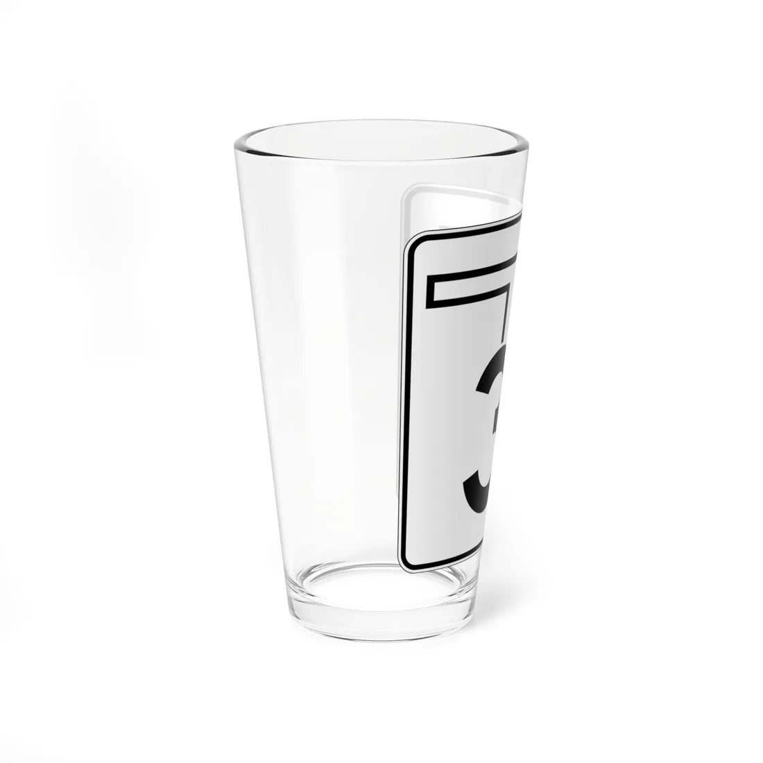 Oklahoma State Highway 3W (Oklahoma) (Road Sign) Pint Glss 16oz - Go Mug Yourself