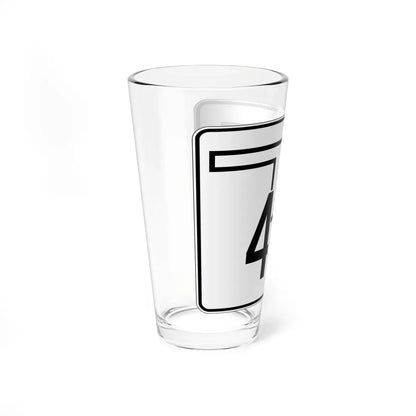 Oklahoma State Highway 40A (Oklahoma) (Road Sign) Pint Glass 16oz - Go Mug Yourself