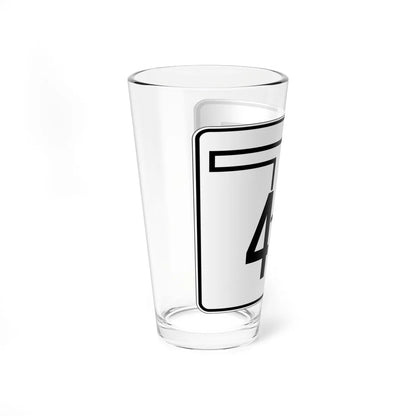 Oklahoma State Highway 40A (Oklahoma) (Road Sign) Pint Glss 16oz - Go Mug Yourself