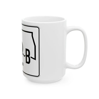 Oklahoma State Highway 412B (Oklahoma) (Road Sign) White Coffee Mug - Go Mug Yourself