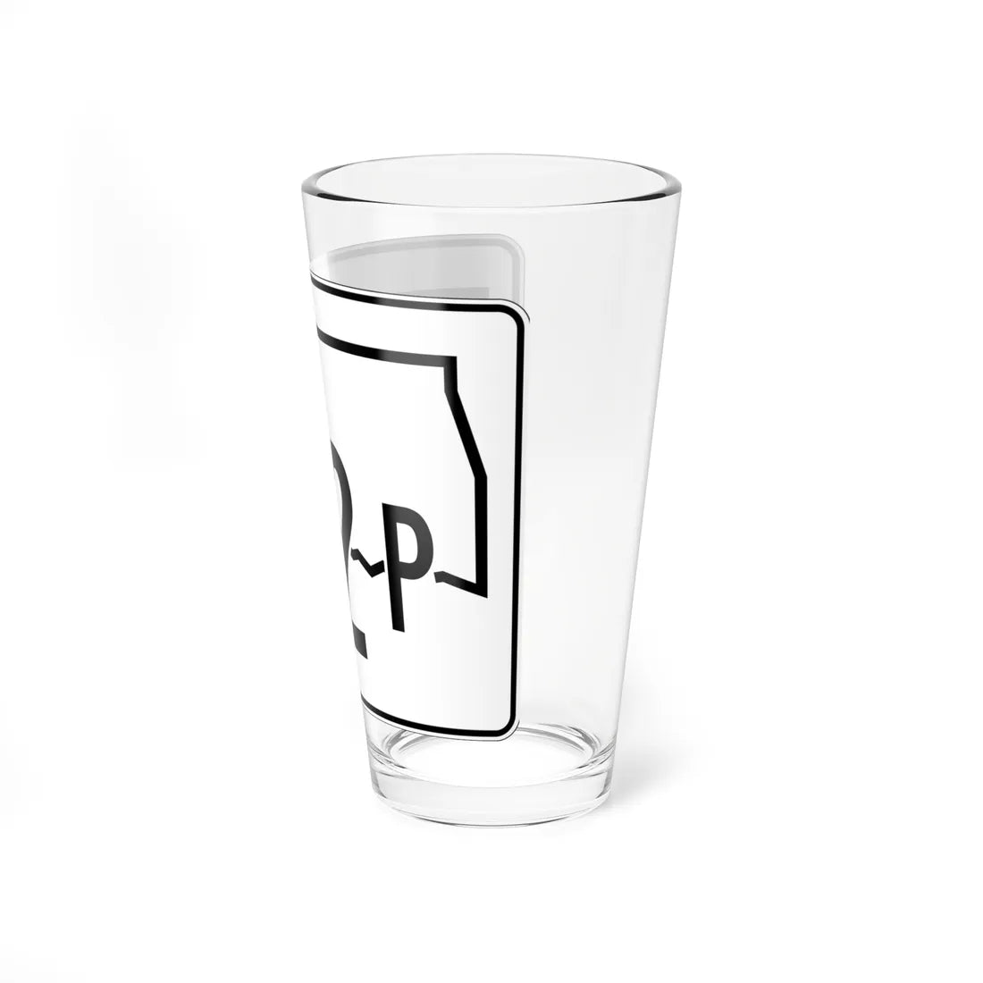 Oklahoma State Highway 412P (Oklahoma) (Road Sign) Pint Glss 16oz - Go Mug Yourself