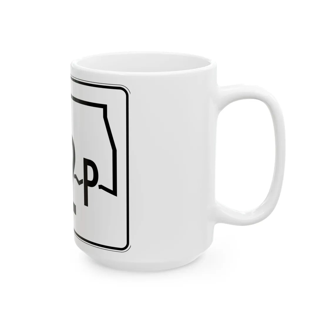 Oklahoma State Highway 412P (Oklahoma) (Road Sign) White Coffee Mug - Go Mug Yourself