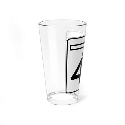 Oklahoma State Highway 43 (Oklahoma) (Road Sign) Pint Glss 16oz - Go Mug Yourself