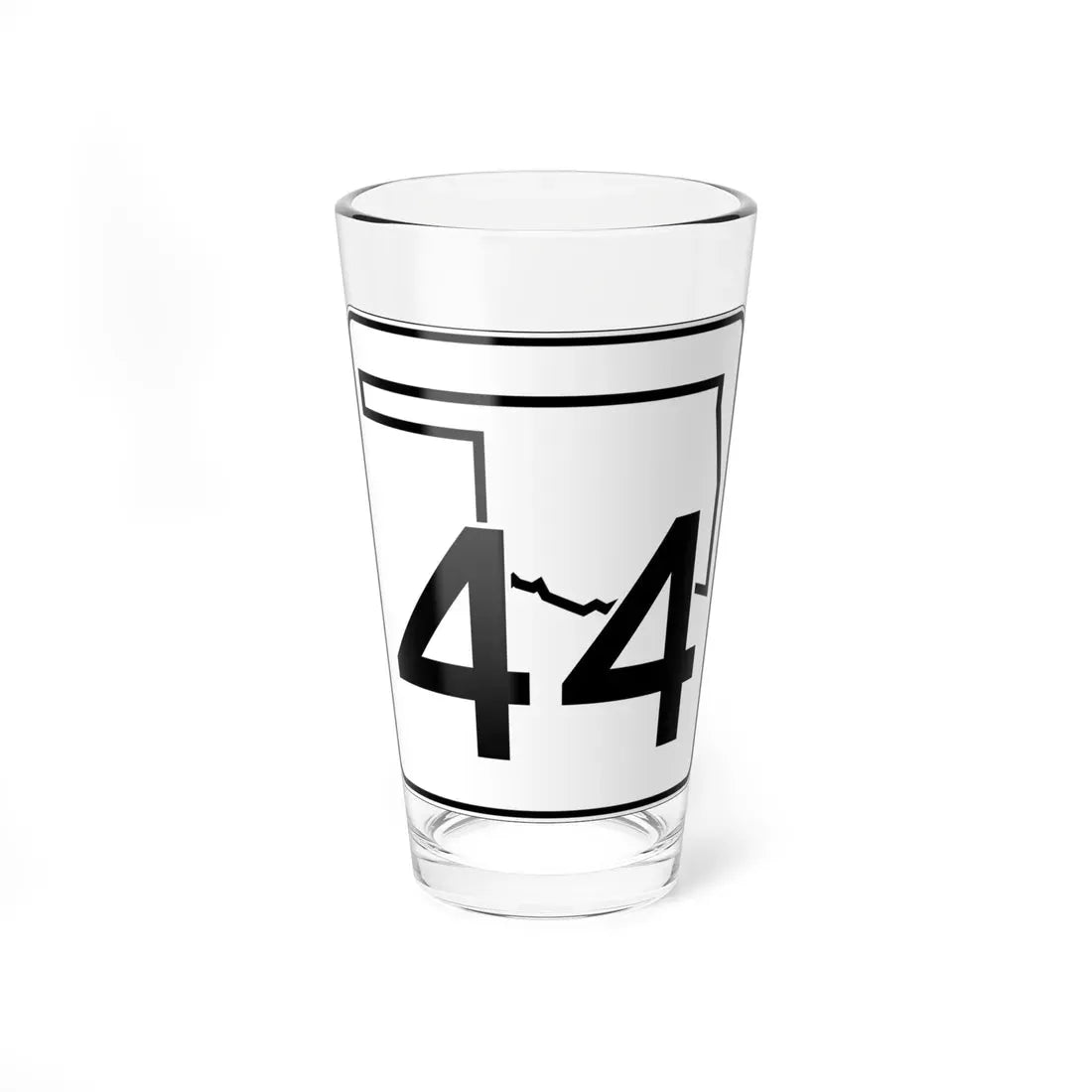 Oklahoma State Highway 44 (Oklahoma) (Road Sign) Pint Glass 16oz 16oz - Go Mug Yourself