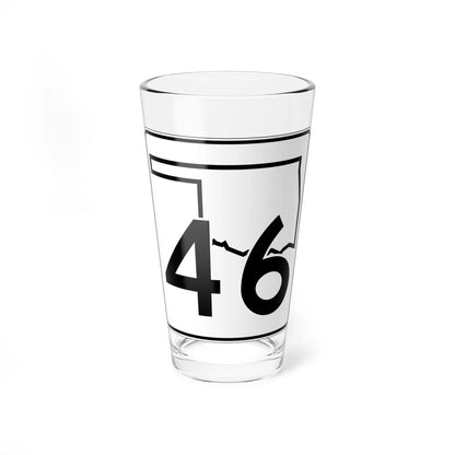 Oklahoma State Highway 46 (Oklahoma) (Road Sign) Pint Glss 16oz 16oz - Go Mug Yourself
