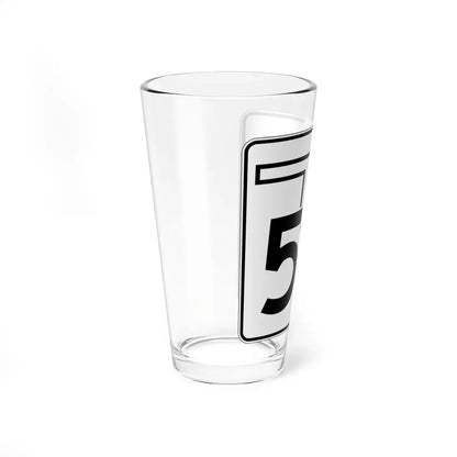 Oklahoma State Highway 52 (Oklahoma) (Road Sign) Pint Glass 16oz - Go Mug Yourself