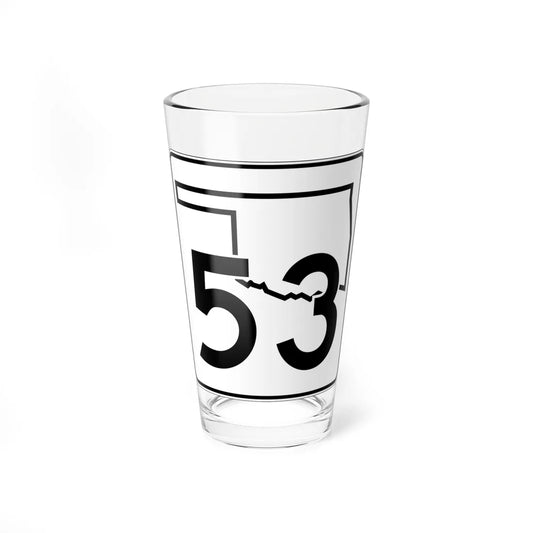 Oklahoma State Highway 53 (Oklahoma) (Road Sign) Pint Glss 16oz 16oz - Go Mug Yourself
