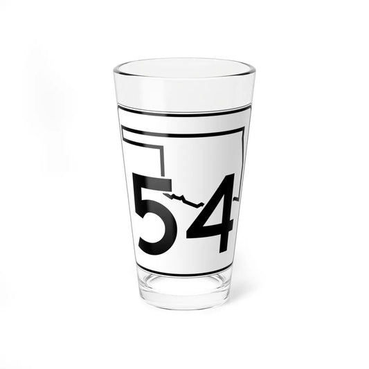 Oklahoma State Highway 54 (Oklahoma) (Road Sign) Pint Glss 16oz 16oz - Go Mug Yourself