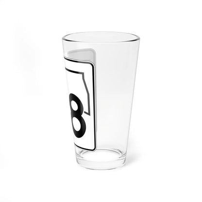 Oklahoma State Highway 58 (Oklahoma) (Road Sign) Pint Glss 16oz - Go Mug Yourself