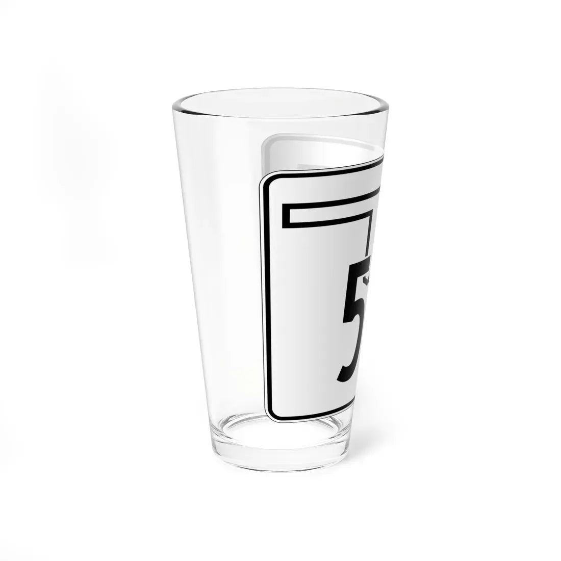 Oklahoma State Highway 58A (Oklahoma) (Road Sign) Pint Glass 16oz - Go Mug Yourself