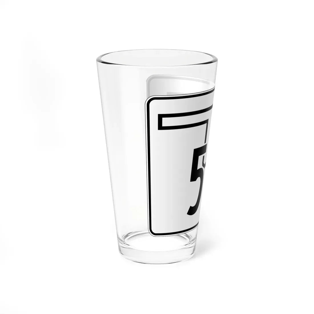 Oklahoma State Highway 59B (Oklahoma) (Road Sign) Pint Glass 16oz - Go Mug Yourself