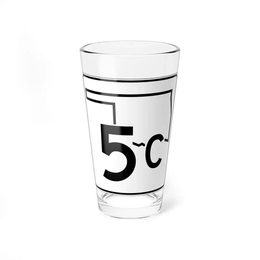 Oklahoma State Highway 5C (Oklahoma) (Road Sign) Pint Glass 16oz 16oz - Go Mug Yourself