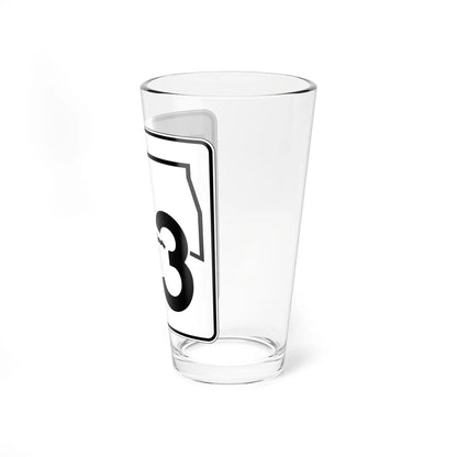 Oklahoma State Highway 63 (Oklahoma) (Road Sign) Pint Glss 16oz - Go Mug Yourself