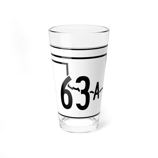 Oklahoma State Highway 63A (Oklahoma) (Road Sign) Pint Glass 16oz 16oz - Go Mug Yourself