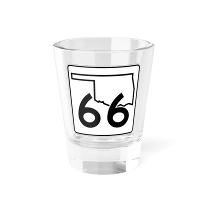 Oklahoma State Highway 66 (Oklahoma) (Road Sign) Shot Glass 1.5oz 1.5oz - Go Mug Yourself