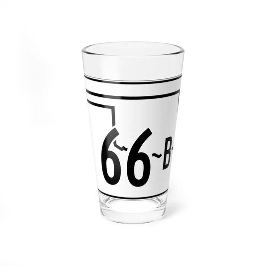 Oklahoma State Highway 66B (Oklahoma) (Road Sign) Pint Glass 16oz 16oz - Go Mug Yourself