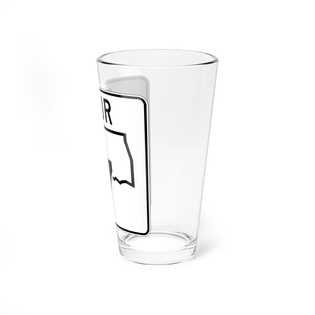 Oklahoma State Highway 7 Spur (Oklahoma) (Road Sign) Pint Glss 16oz - Go Mug Yourself