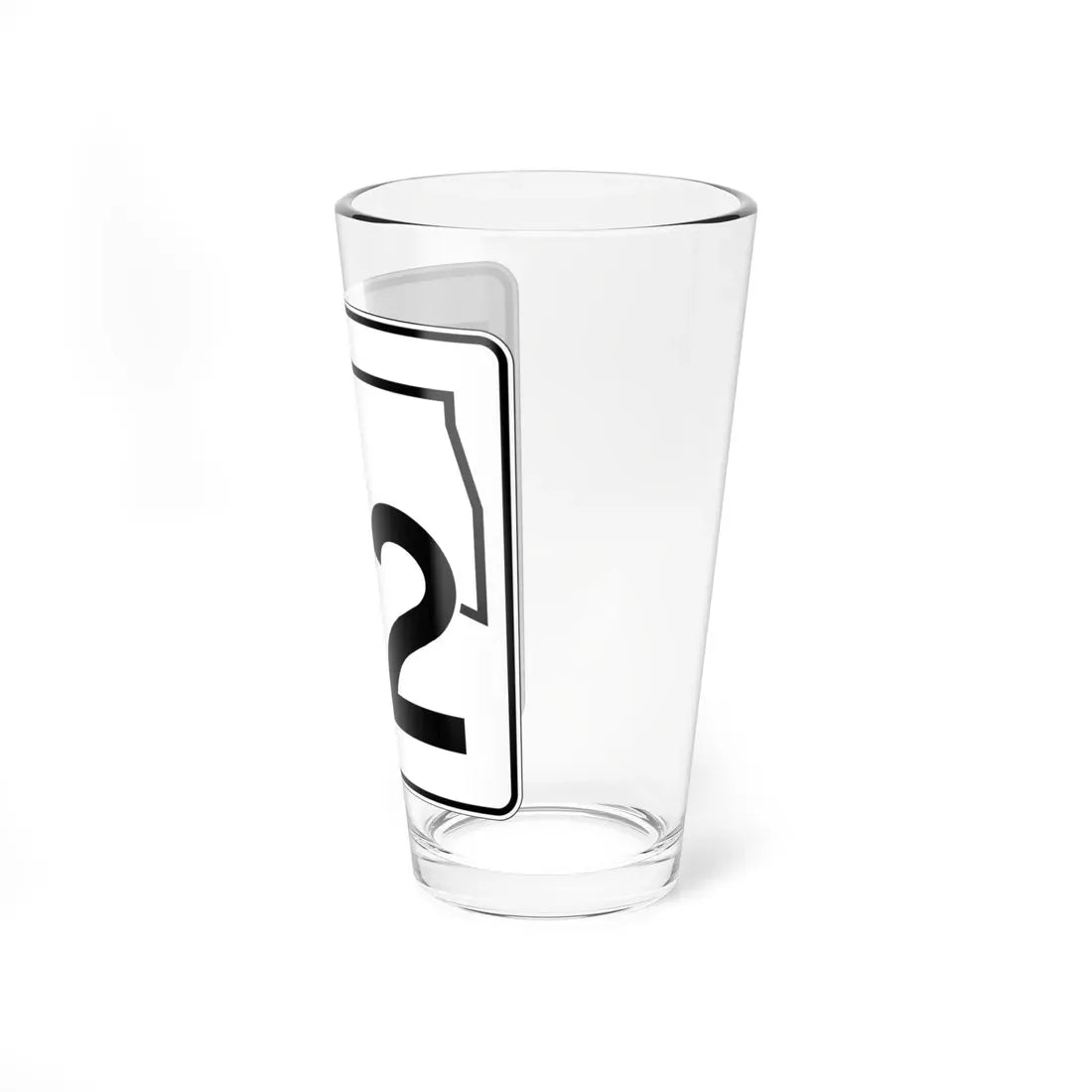 Oklahoma State Highway 72 (Oklahoma) (Road Sign) Pint Glass 16oz - Go Mug Yourself