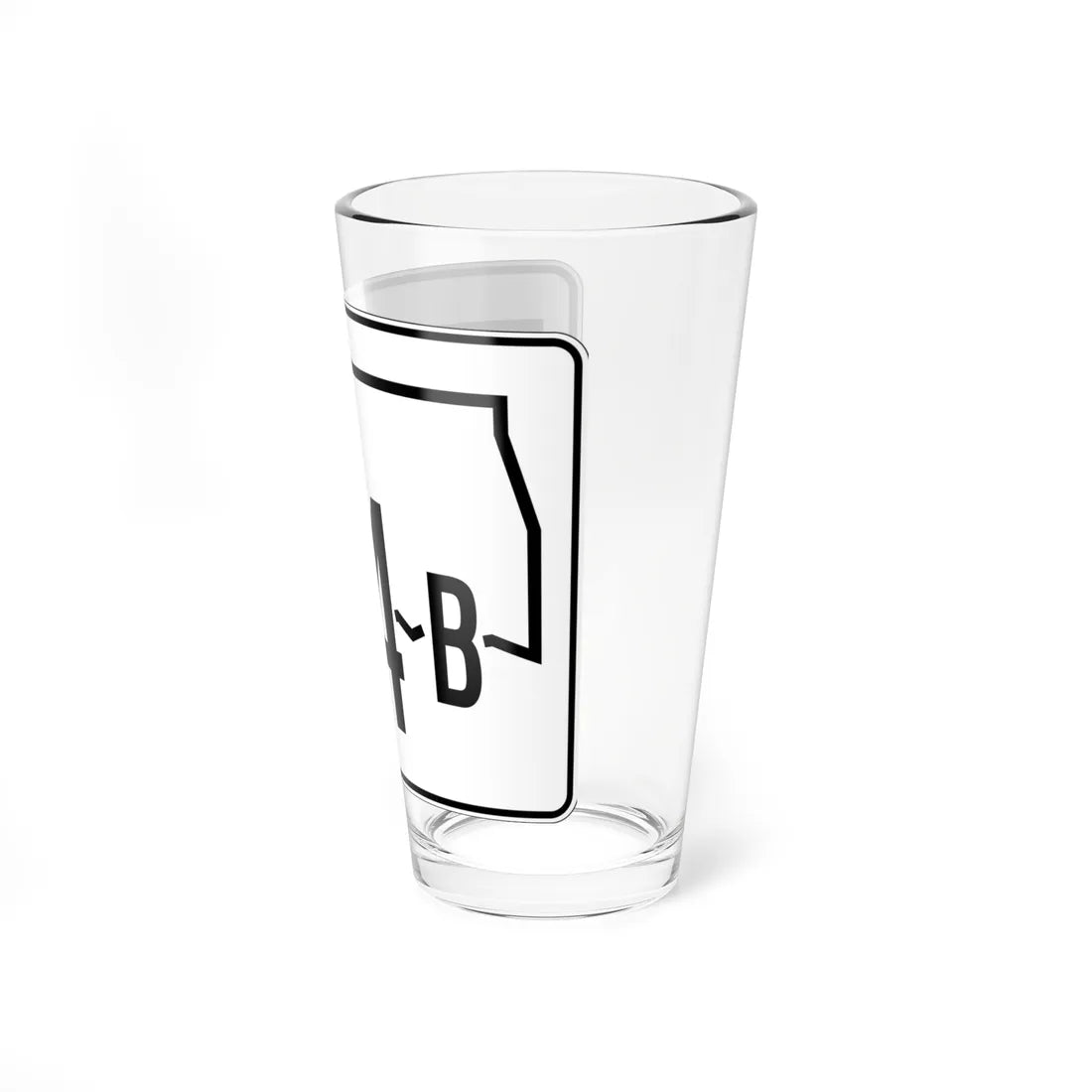 Oklahoma State Highway 74B (Oklahoma) (Road Sign) Pint Glss 16oz - Go Mug Yourself