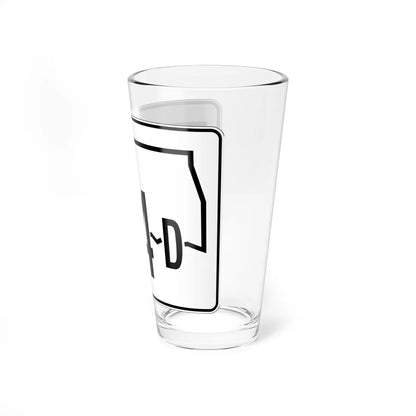 Oklahoma State Highway 74D (Oklahoma) (Road Sign) Pint Glss 16oz - Go Mug Yourself