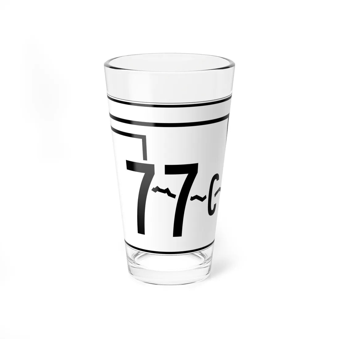 Oklahoma State Highway 77C (Oklahoma) (Road Sign) Pint Glss 16oz 16oz - Go Mug Yourself