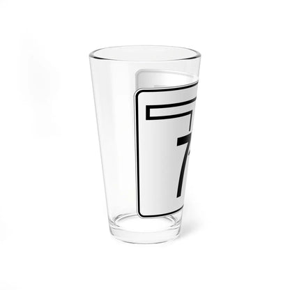 Oklahoma State Highway 77C (Oklahoma) (Road Sign) Pint Glss 16oz - Go Mug Yourself