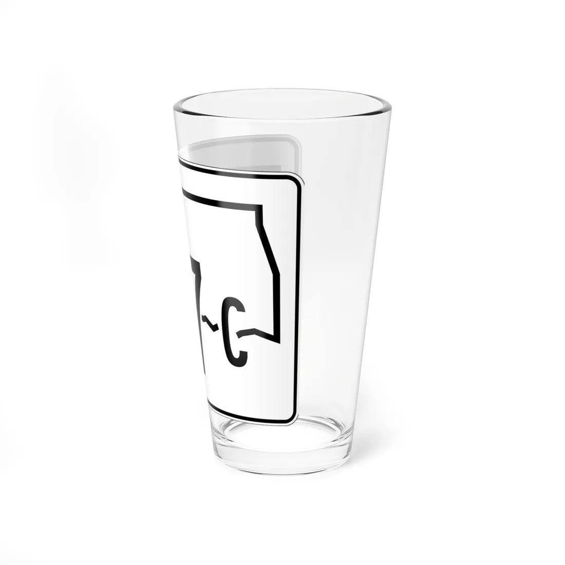 Oklahoma State Highway 77C (Oklahoma) (Road Sign) Pint Glss 16oz - Go Mug Yourself