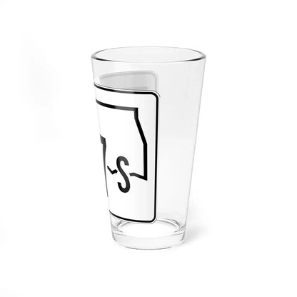 Oklahoma State Highway 77S (Oklahoma) (Road Sign) Pint Glass 16oz - Go Mug Yourself