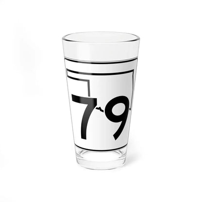 Oklahoma State Highway 79 (Oklahoma) (Road Sign) Pint Glass 16oz 16oz - Go Mug Yourself