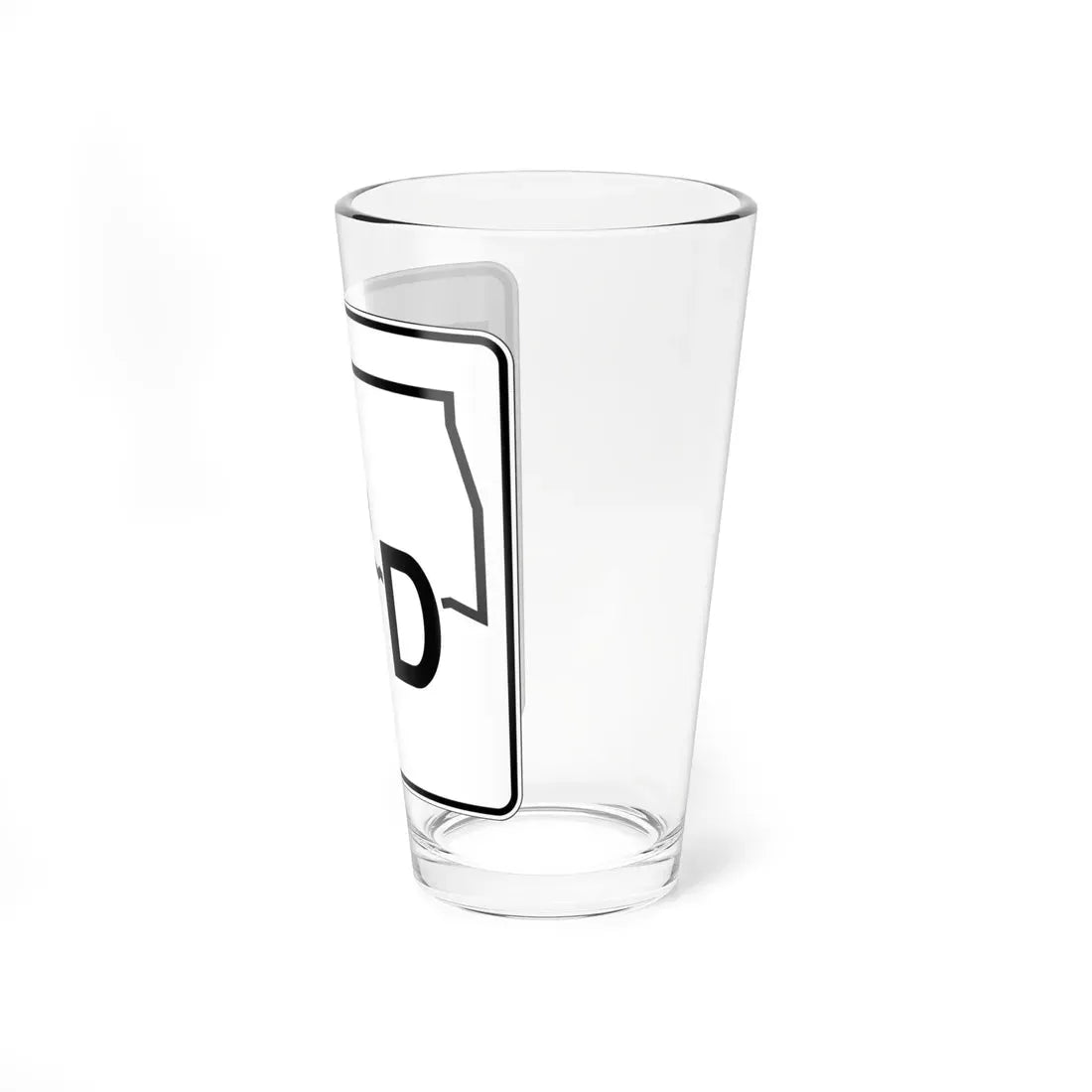 Oklahoma State Highway 7D (Oklahoma) (Road Sign) Pint Glass 16oz - Go Mug Yourself
