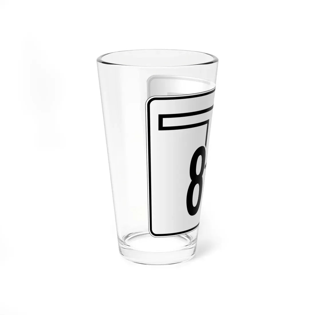 Oklahoma State Highway 80A (Oklahoma) (Road Sign) Pint Glass 16oz - Go Mug Yourself
