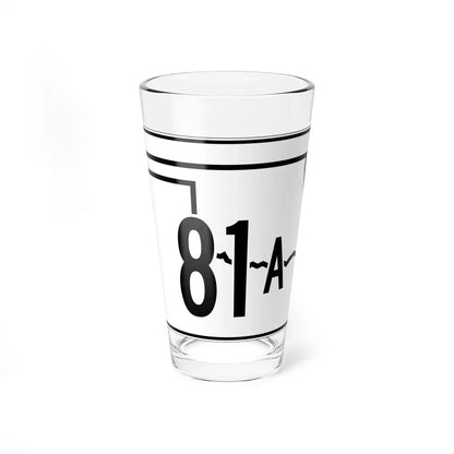 Oklahoma State Highway 81A (Oklahoma) (Road Sign) Pint Glass 16oz 16oz - Go Mug Yourself