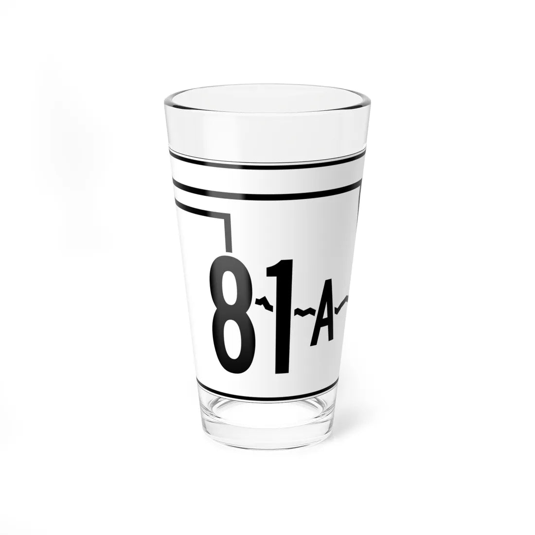 Oklahoma State Highway 81A (Oklahoma) (Road Sign) Pint Glss 16oz 16oz - Go Mug Yourself