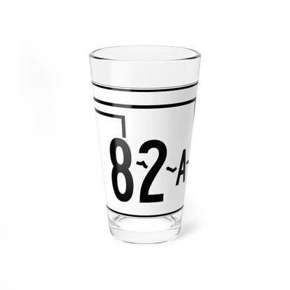 Oklahoma State Highway 82A (Oklahoma) (Road Sign) Pint Glass 16oz 16oz - Go Mug Yourself