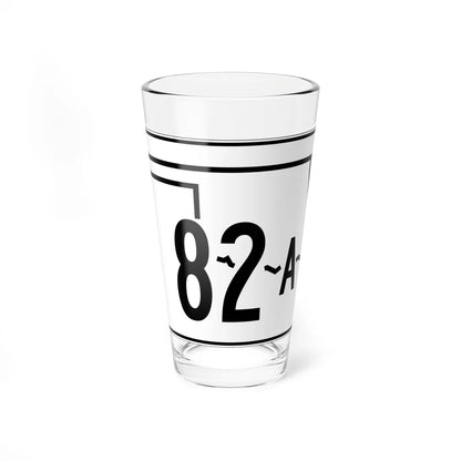 Oklahoma State Highway 82A (Oklahoma) (Road Sign) Pint Glss 16oz 16oz - Go Mug Yourself