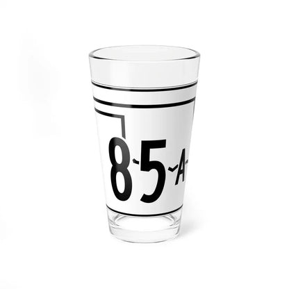 Oklahoma State Highway 85A (Oklahoma) (Road Sign) Pint Glass 16oz 16oz - Go Mug Yourself